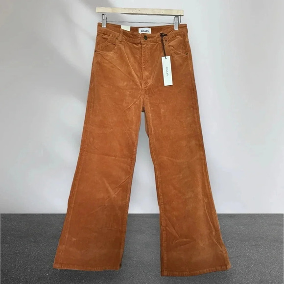 ROLLA’S EASTCOAST CROP FLARE High Rise Flare in Tan Corduroy Size 32 - Picture 4 of 14
